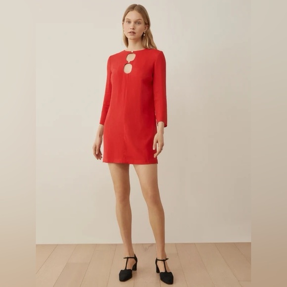 Killian Dress Reformation Small Red USED - Picture 2 of 8